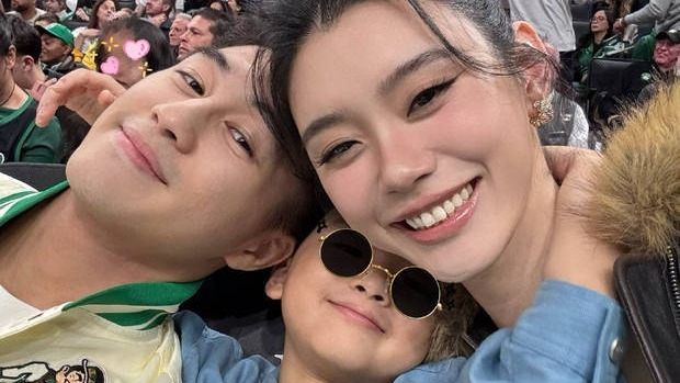 何猷君奚梦瑶为6岁儿子庆生 一家三口合影温馨有爱