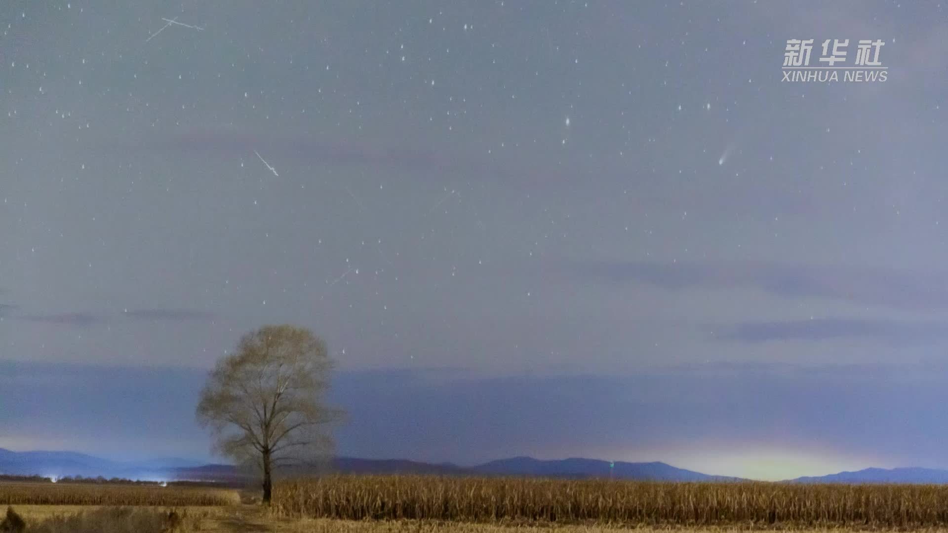 星空相册｜今年以来最亮彗星“莱蒙”巡游天际