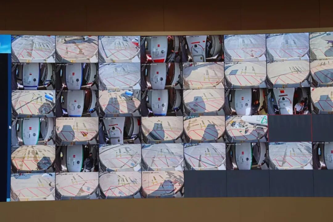 兰州中川国际机场登机桥远程控制中心监控大屏