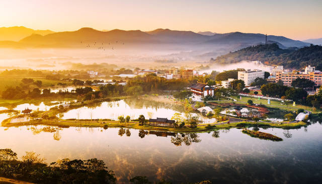 广东云浮凤凰湿地公园，水域广阔，湿地生态系统丰富多样，是众多鸟类的栖息地。南方+拍客 云轩 摄