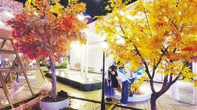 T16购物中心“枫庭秋叙”场景