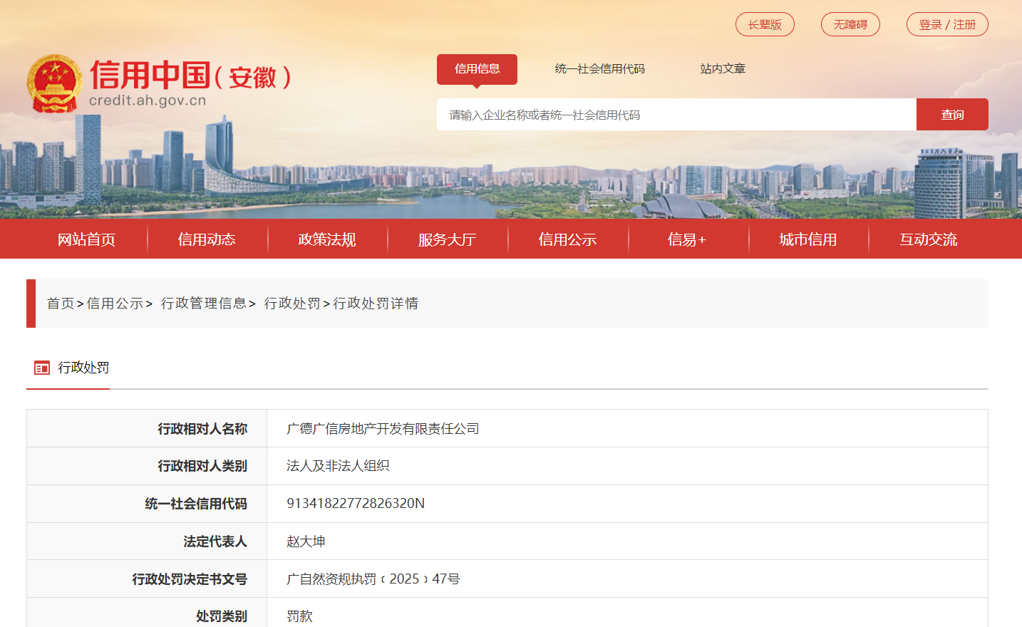 非法占地建设售楼部!安徽一房地产企业被罚超20万