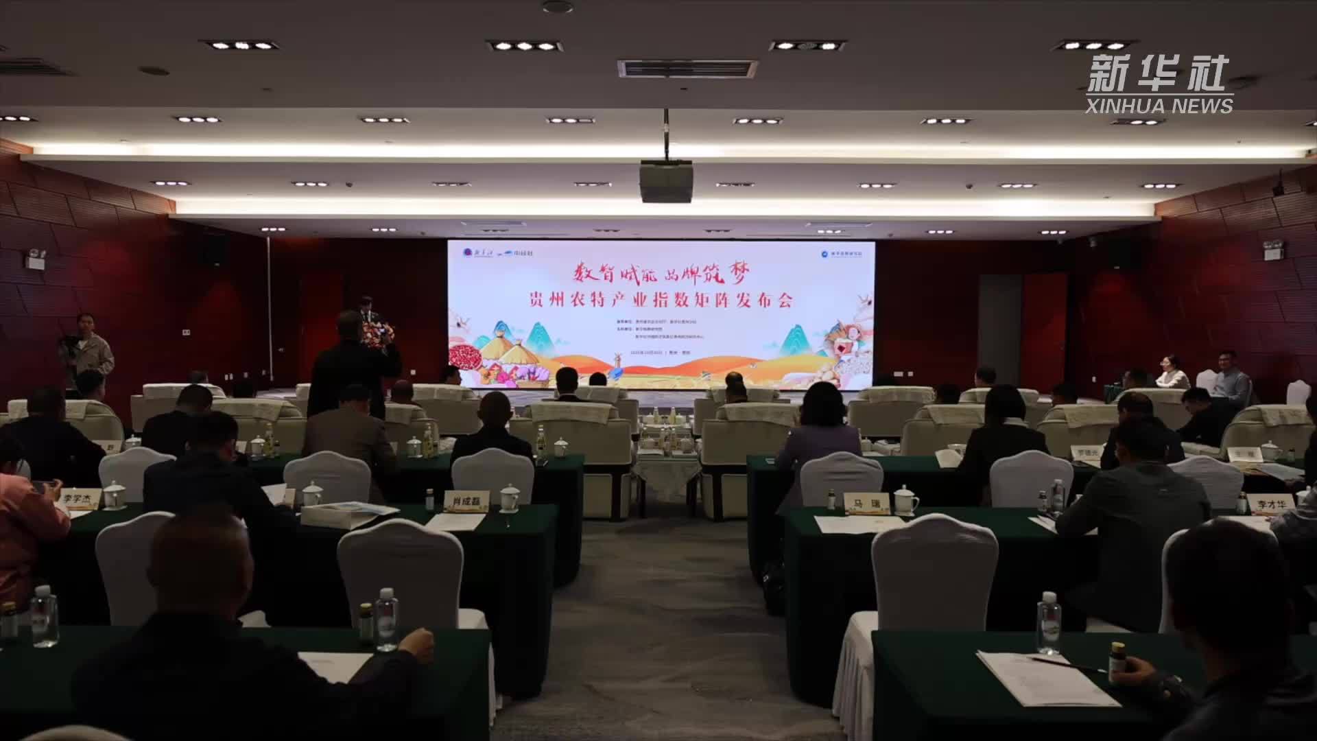 贵州十大特色农产品形成指数矩阵体系