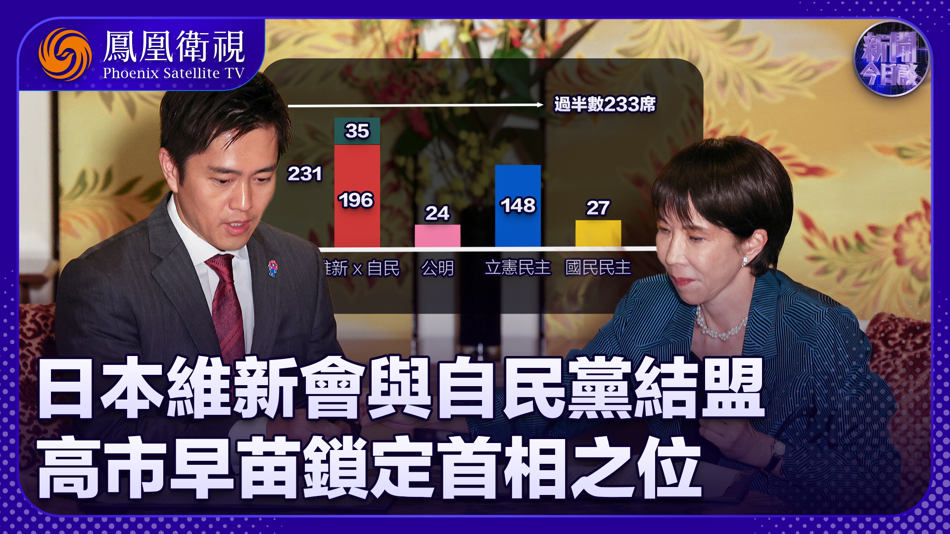 吕耀东：日本维新会与自民党结盟 高市早苗锁定胜局了？