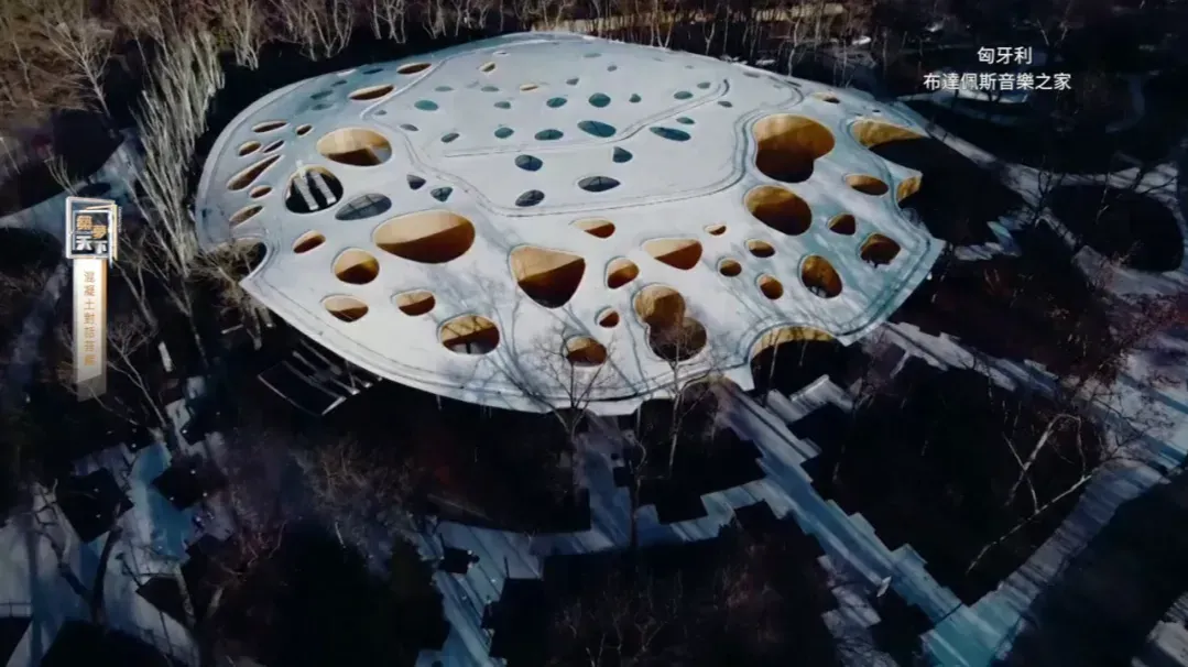 布达佩斯丛林音乐厅：形似巨型树叶雕塑，让建筑成为自然的延续