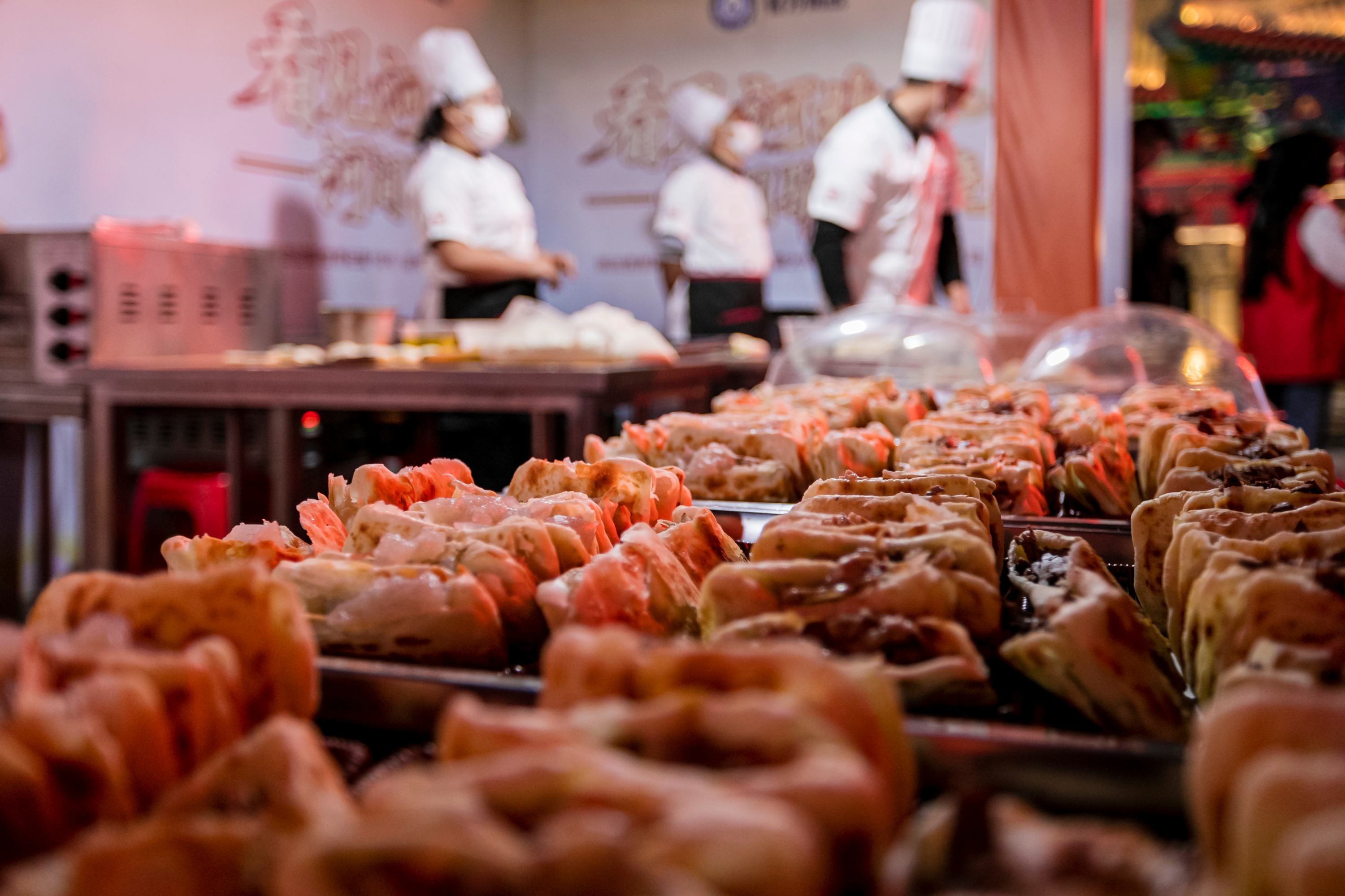 【组图】河北沧州：朗吟楼下驴肉火烧飘香