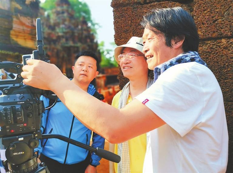 《莫高窟与吴哥窟的对话》拍摄现场