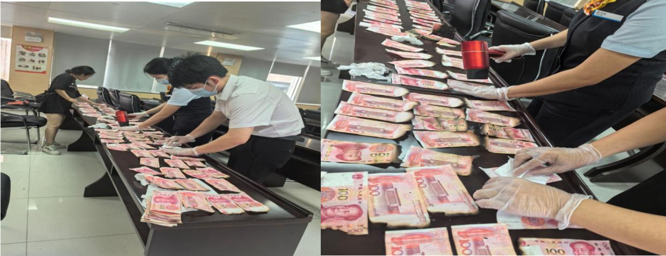 烈火无情人有情 银行服务暖人心|深圳建行协助客户成功兑换火灾受损现金