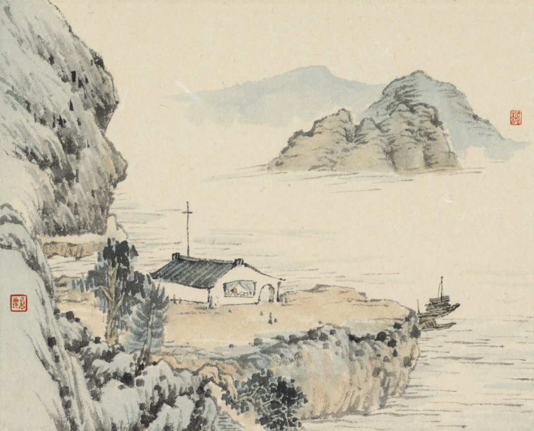 《檐滴听涛》 33cm×46cm 2024年