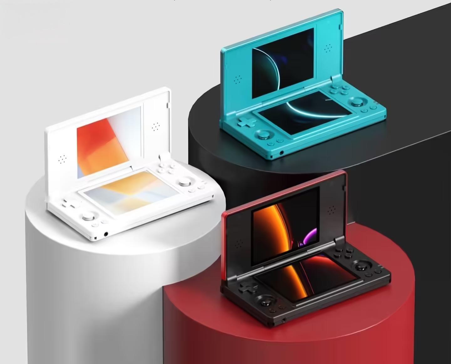外观致敬任天堂NDSL:ANBERNIC安伯尼克RG DS双屏掌机曝光,搭载RK3568芯片