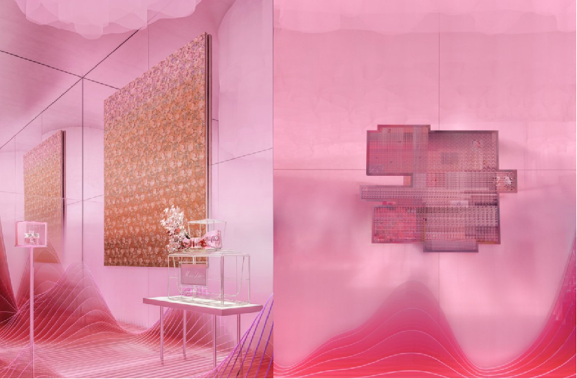 左:梁远苇,中国《归于尘》油画,2012年。 @MENGZHI 右:刘诗园,中国《当蝴蝶坐下》收藏级艺术微喷,哈内姆勒摄影纯棉硫化钡艺术纸315g,2025年。@MENGZHI