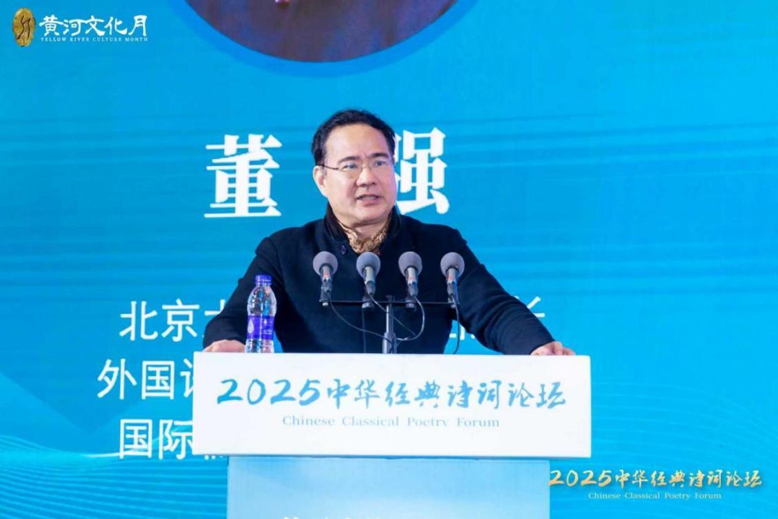 北京大学燕京学堂院长、国际儒学联合会副会长董强作主旨发言