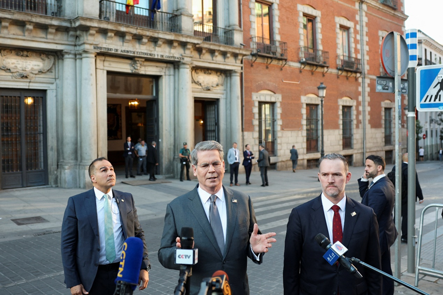 ▎当地时间2025年9月15日,西班牙马德里,中美经贸会谈举行。图为美国财政部长贝森特。(图源:东方ic)