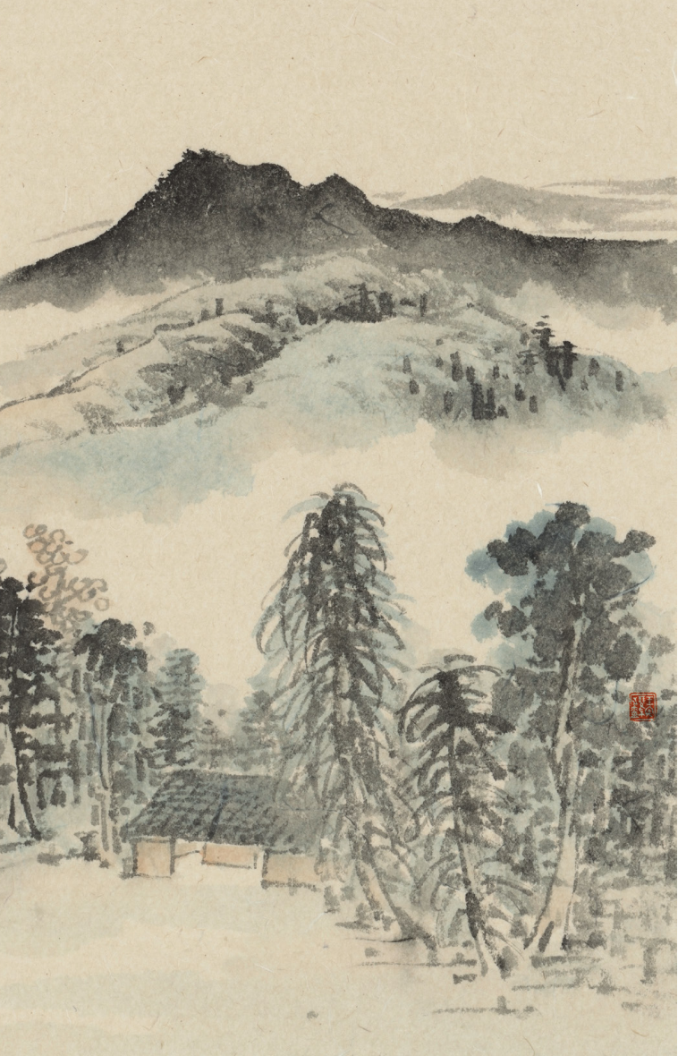 《山居漫兴》 33cm×22cm 2025年