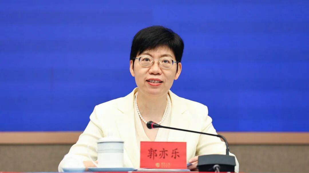 图：广东省人民政府副秘书长郭亦乐发言