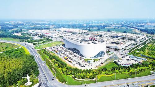 10月23日航拍的永清县云裳小镇。