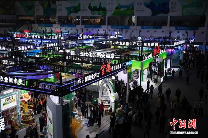 图为第三十二届杨凌农高会现场。中新社记者 梅镱泷 摄