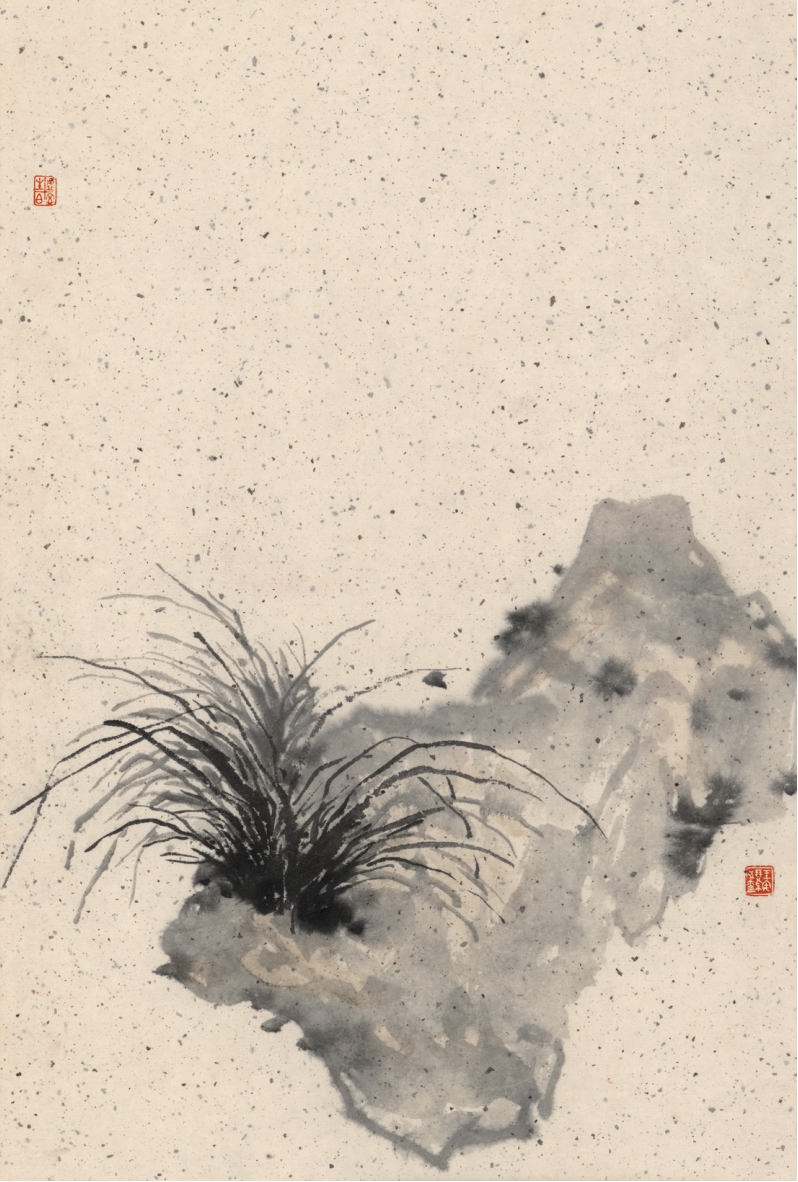 《咏石菖蒲》 46cm×30cm 2024年