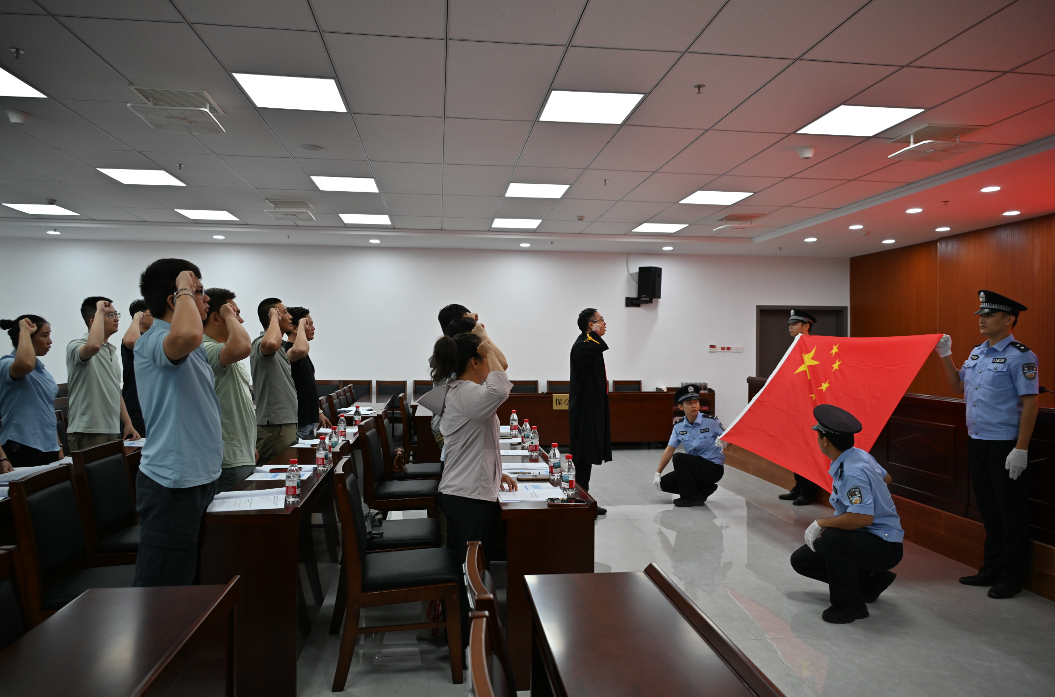 保亭法院举行新任人民陪审员 就职宣誓仪式