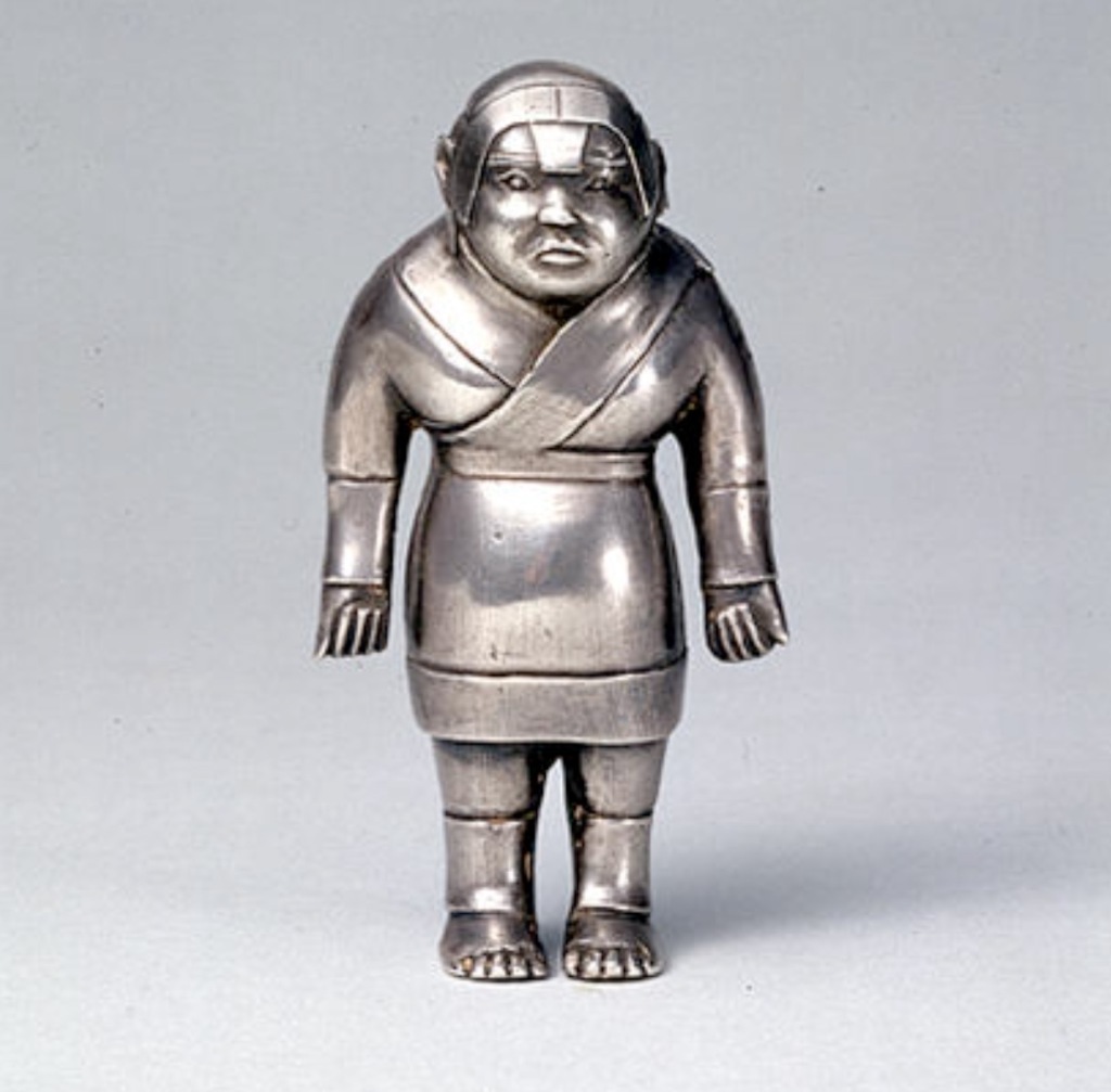 河南洛阳金村出土银人