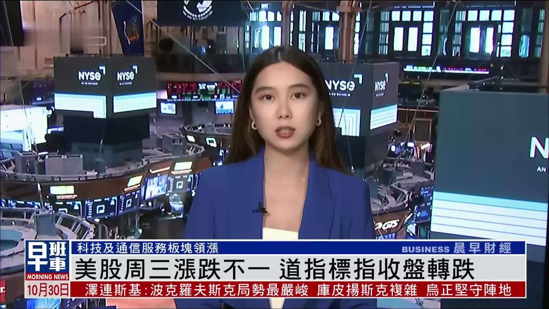 美股周三涨跌不一 道指标指收盘转跌
