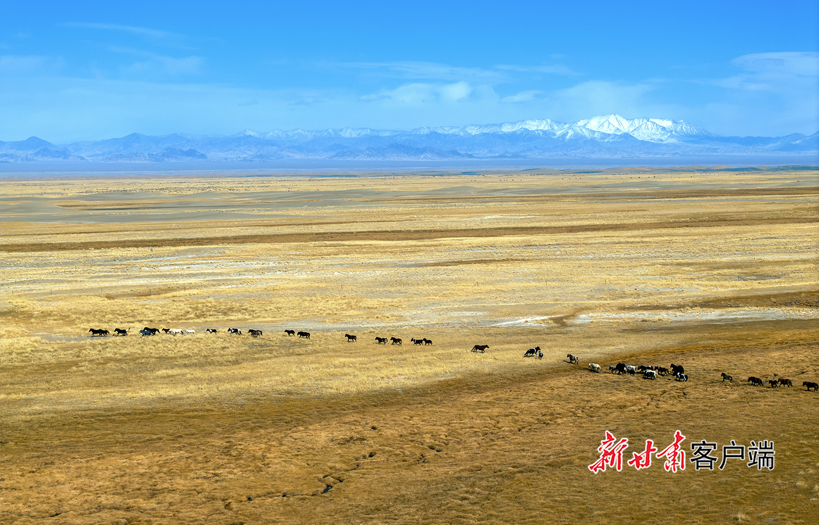 甘肃阿克塞高原美景如画