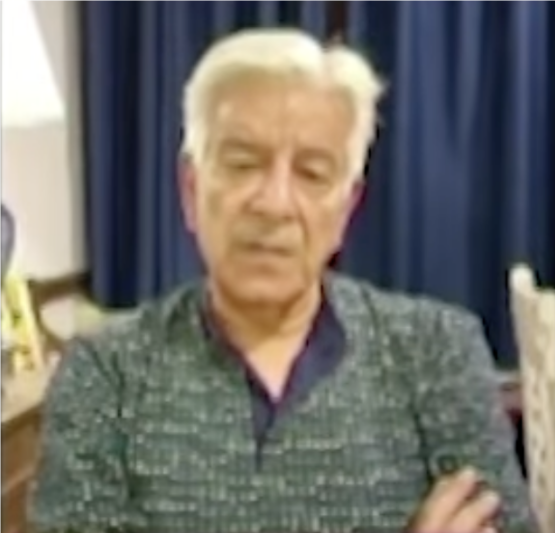 阿西夫出现在巴基斯坦GEO电视台一档节目中。 图源:GEO电视台