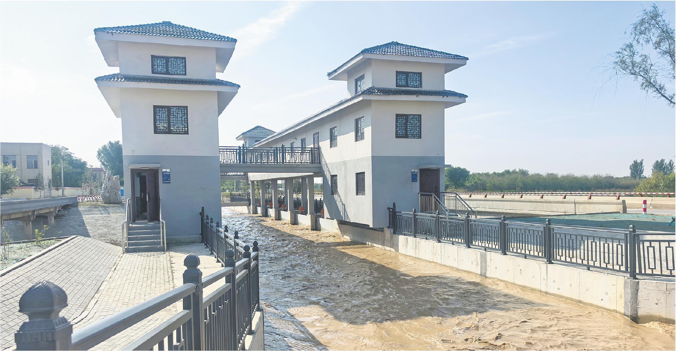 10月22日，黄河水流向位于滨州的小开河灌区。（记者方垒）