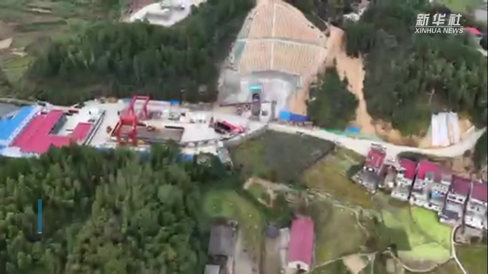 湖南双牌天子山抽水蓄能电站首台TBM始发