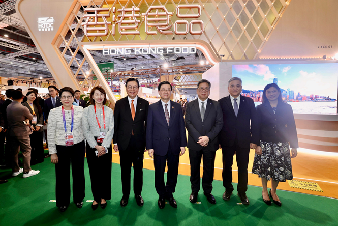 贸发局于第八届中国国际进口博览会设两馆,推广香港优质食品,展示专业服务优势