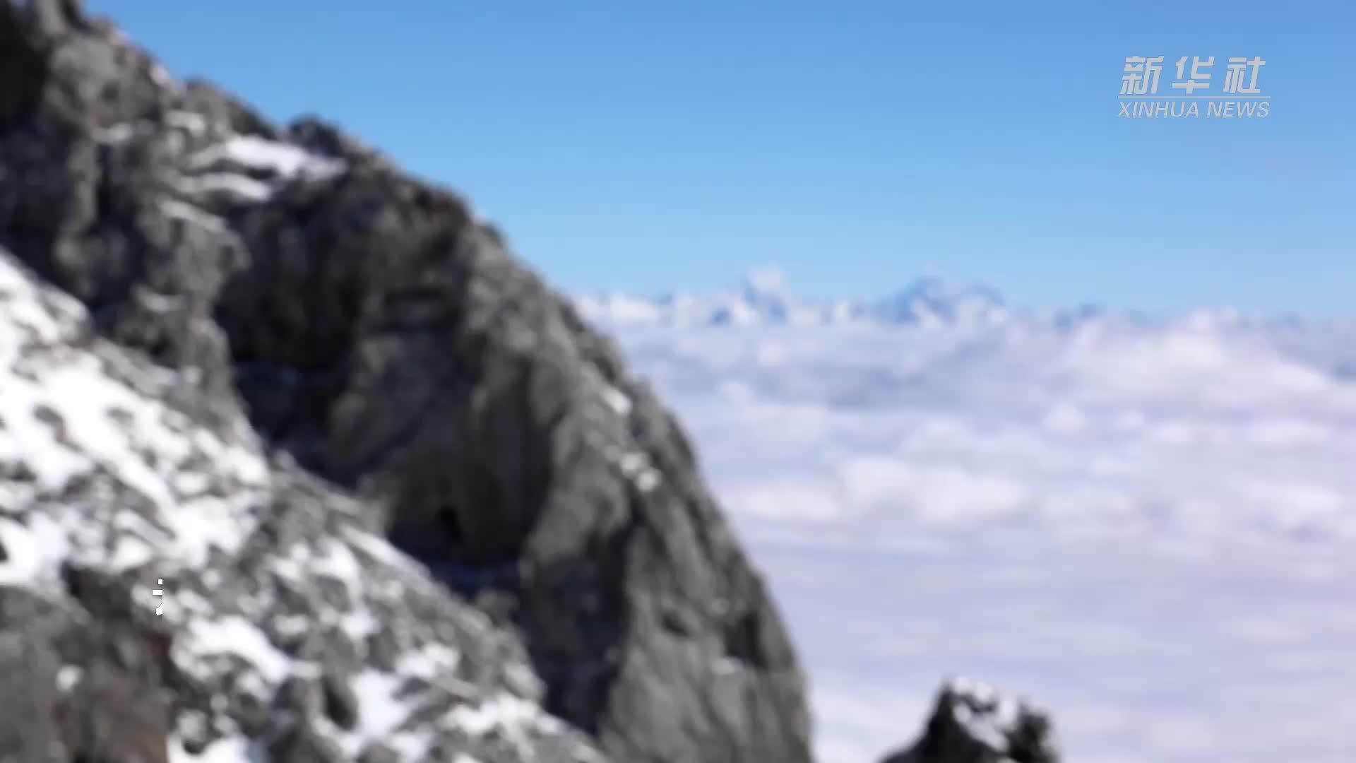 云南两座雪山同期披“银装”