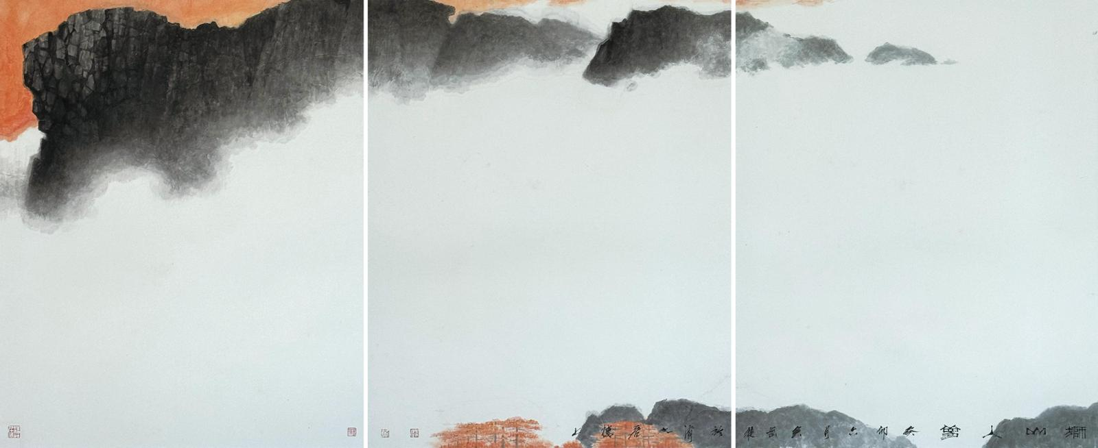 图：黄孝逵代表作品《狮山入梦》