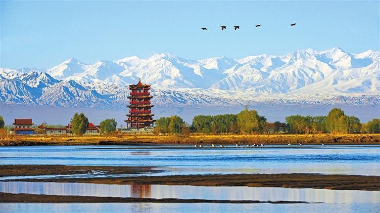 大湖湾风景区 高台县委宣传部供图