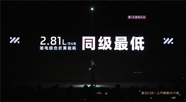 全尺寸SUV也有超低能耗!智己LS9油电综合折算2.81升/100公里