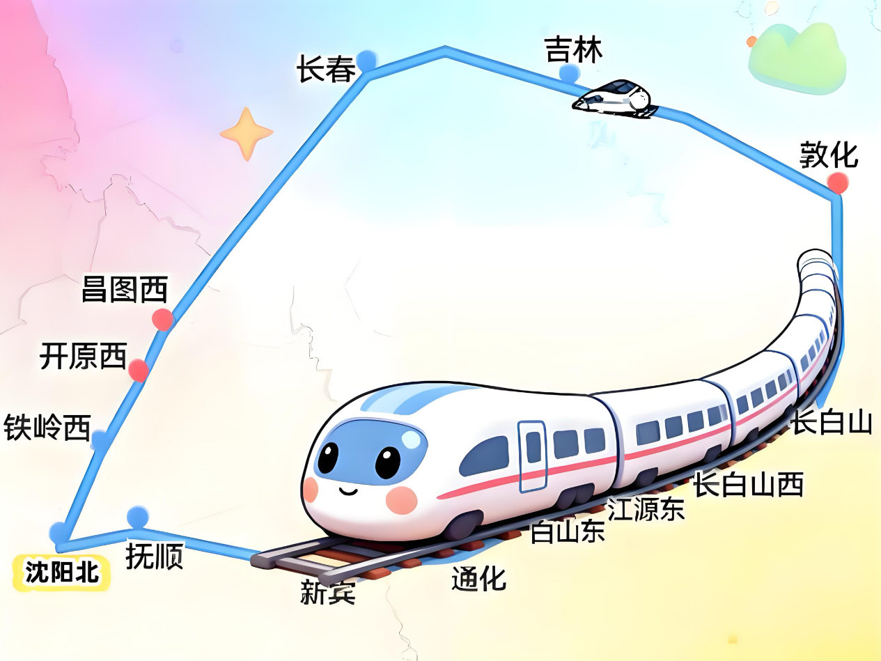 沈白高铁串起了东北高铁收条环线。凤凰网吉林席海波制图。