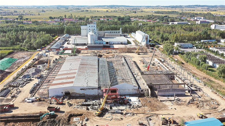 耘垦肉鸡三产融合项目现场。梅河融媒 供图