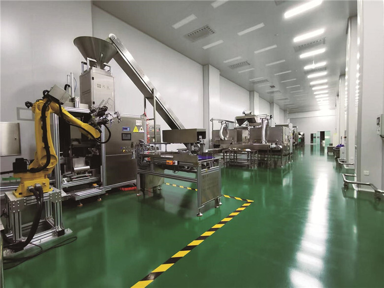 吉林弘越食品有限公司生产车间,自动化生产线高效运转。企业供图