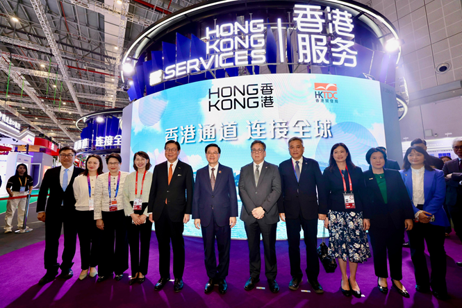 贸发局于第八届中国国际进口博览会设两馆,推广香港优质食品,展示专业服务优势
