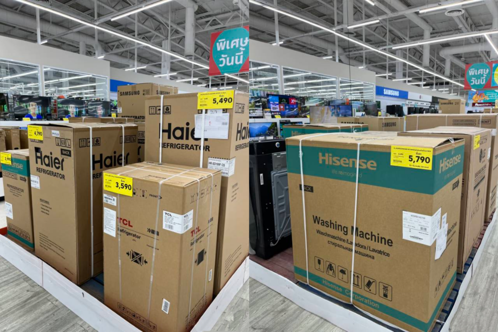 图注：泰国商场内的中国品牌家电