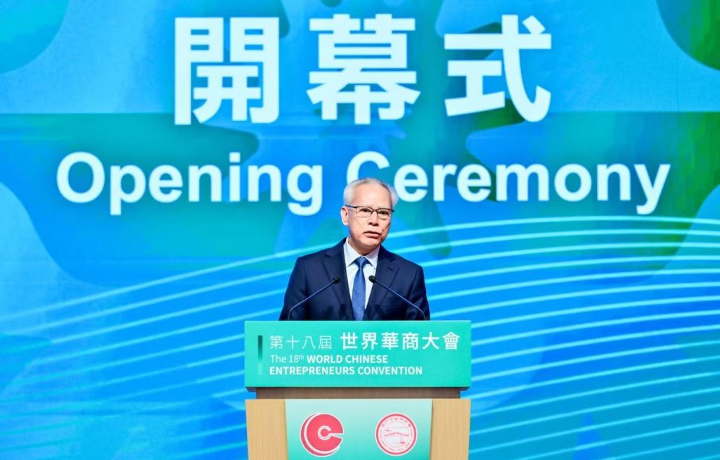 ▲澳門特別行政區行政長官岑浩輝