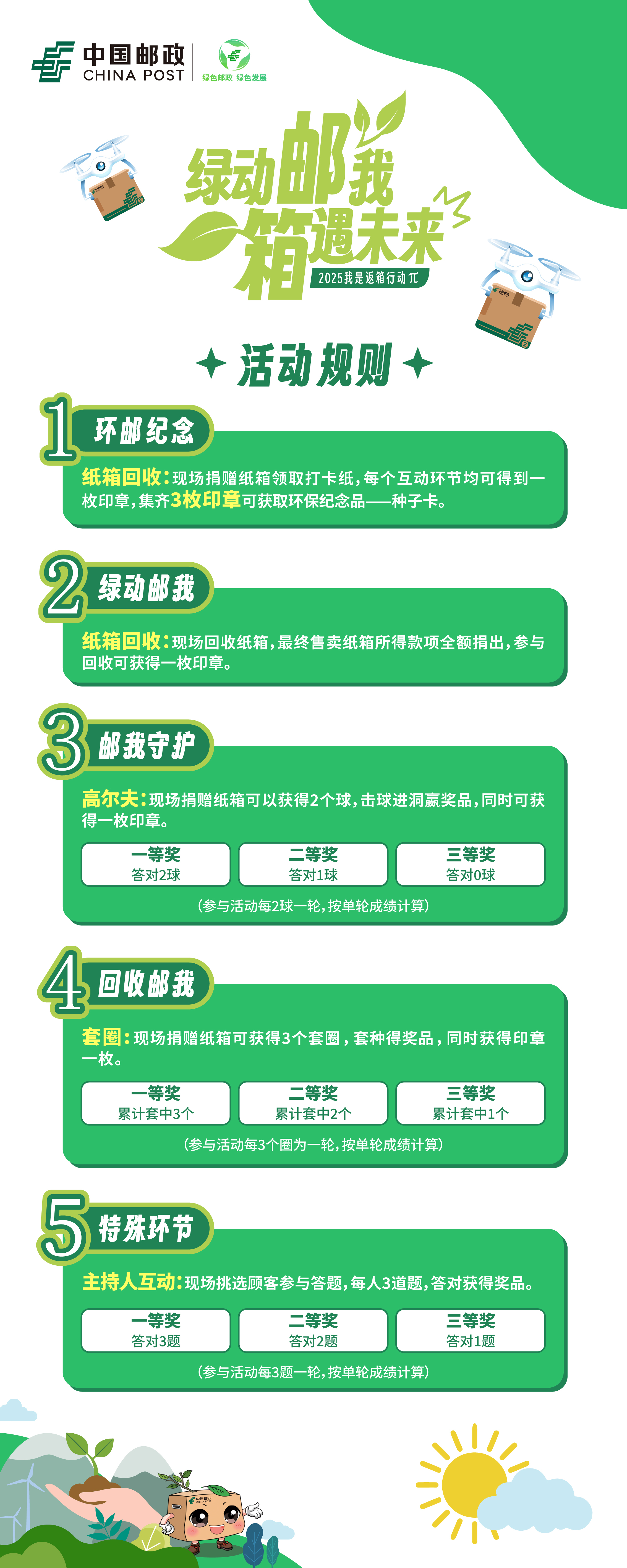 绿动“邮”我,“箱”遇未来:中国邮政【我是返箱行动π】将于11月7日开启!