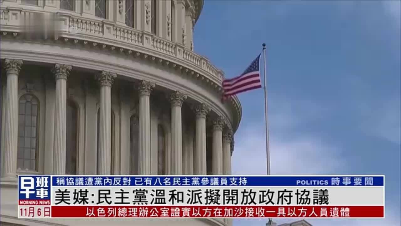 美媒：民主党温和派拟开放政府协议
