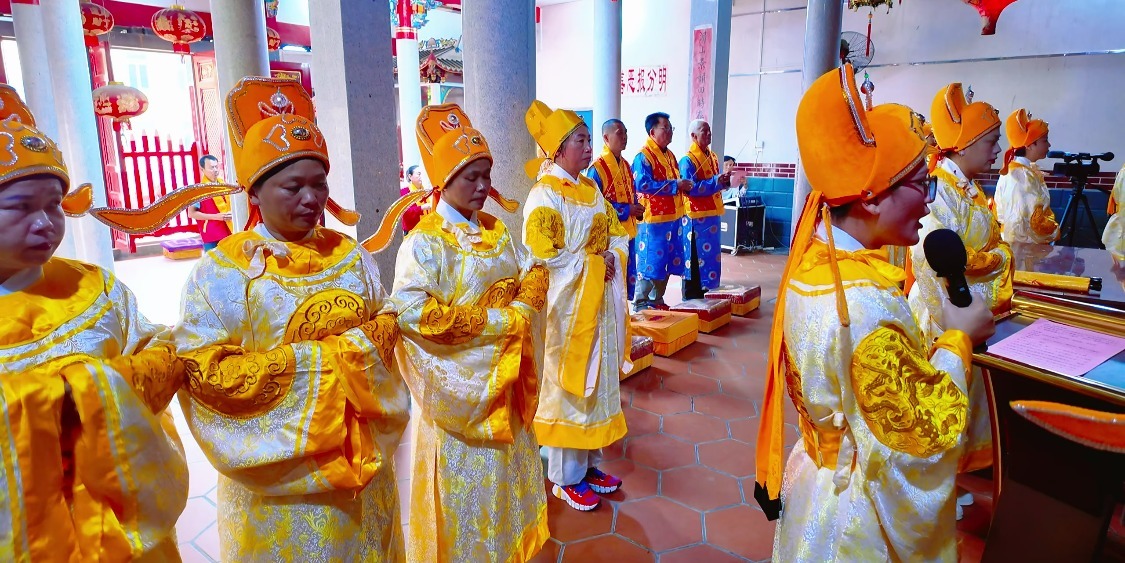 莆田埭头妈祖文化交流协会举行纪念妈祖羽化升天1038周年三献礼仪式