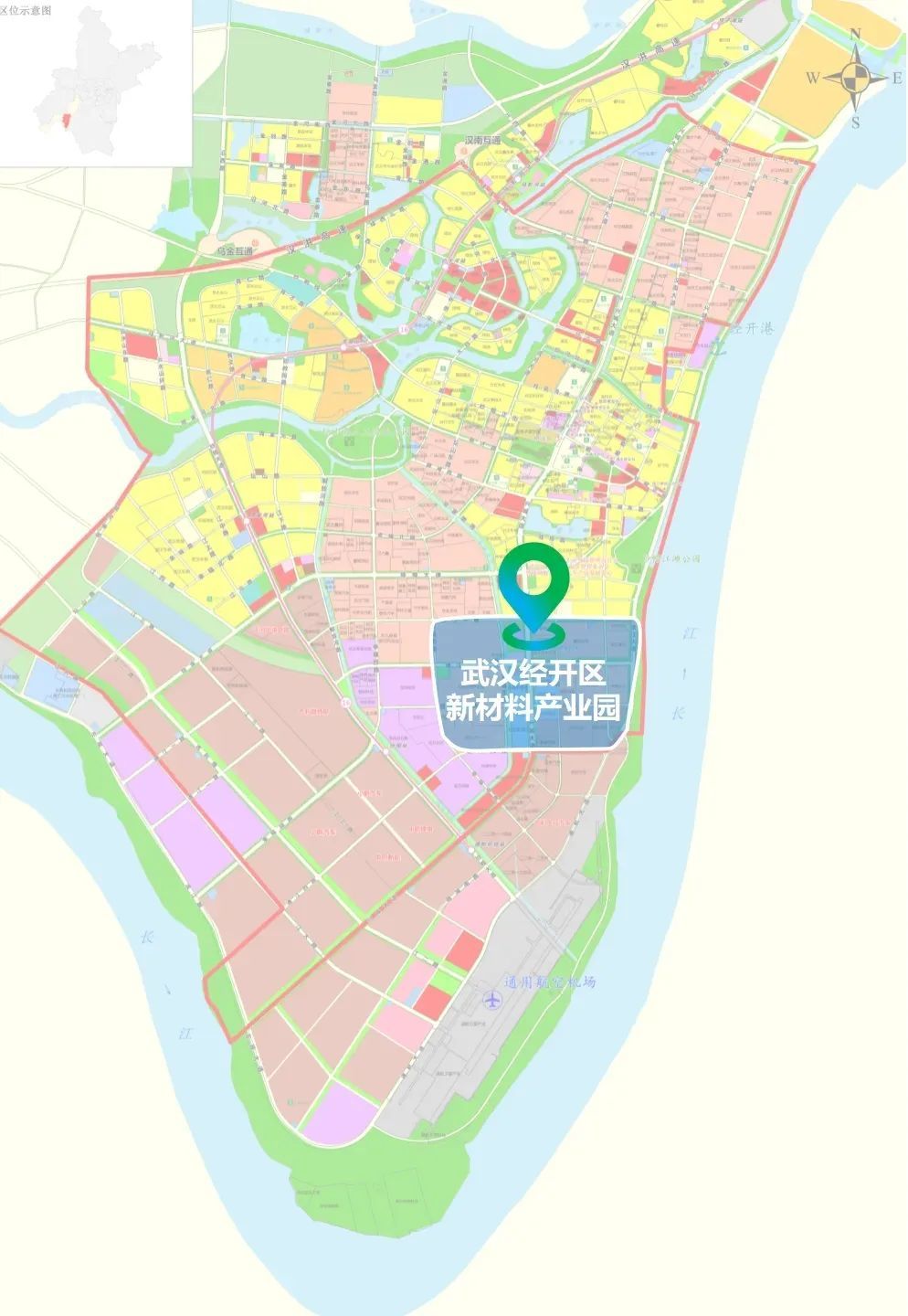 武汉经开区新材料产业园规划图