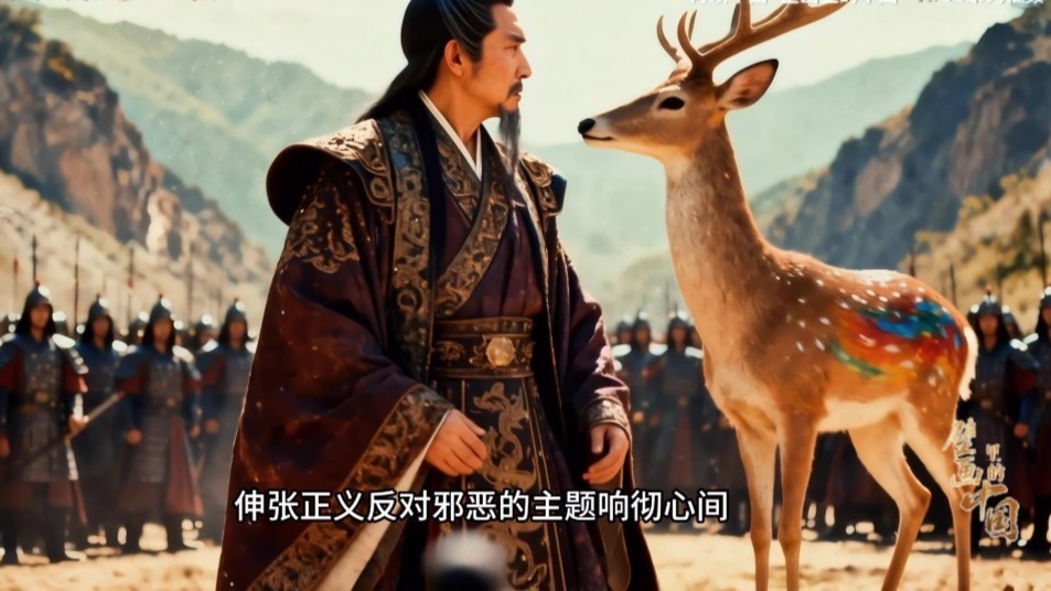 九色鹿故事为何传唱千年　这幅北魏连环画AI了