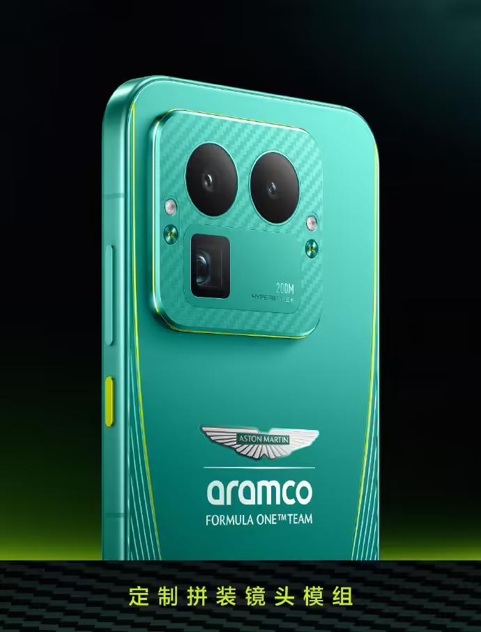 realme真我GT8 Pro阿斯顿马丁F1限量版手机外观细节公布,定制拼装镜头模组