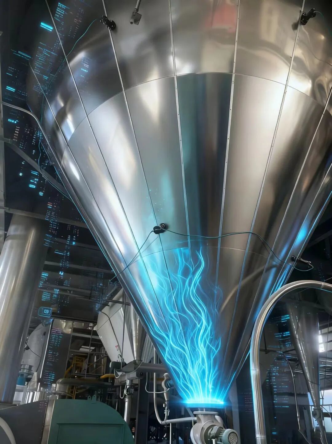 图为喷雾干燥设备。