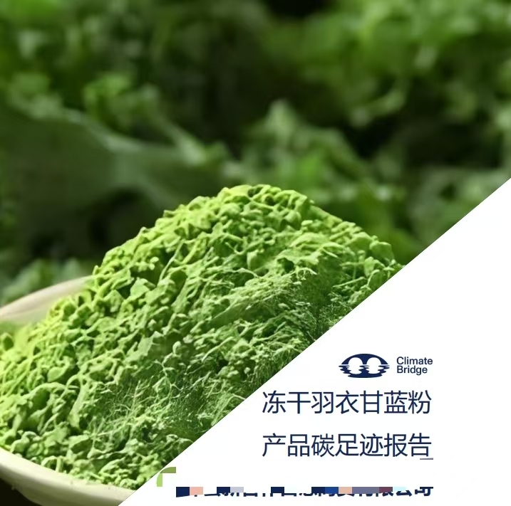 冻干羽衣甘蓝粉碳足迹报告 本文图片均由甘肃省农业农村厅提供