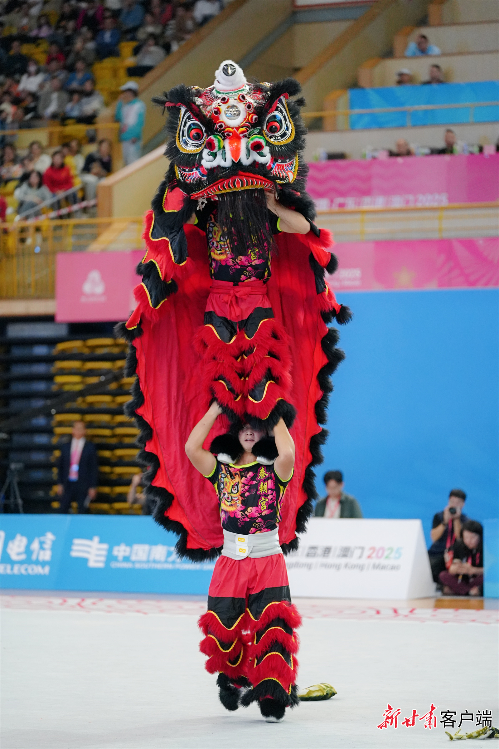 我省的南狮传统表演