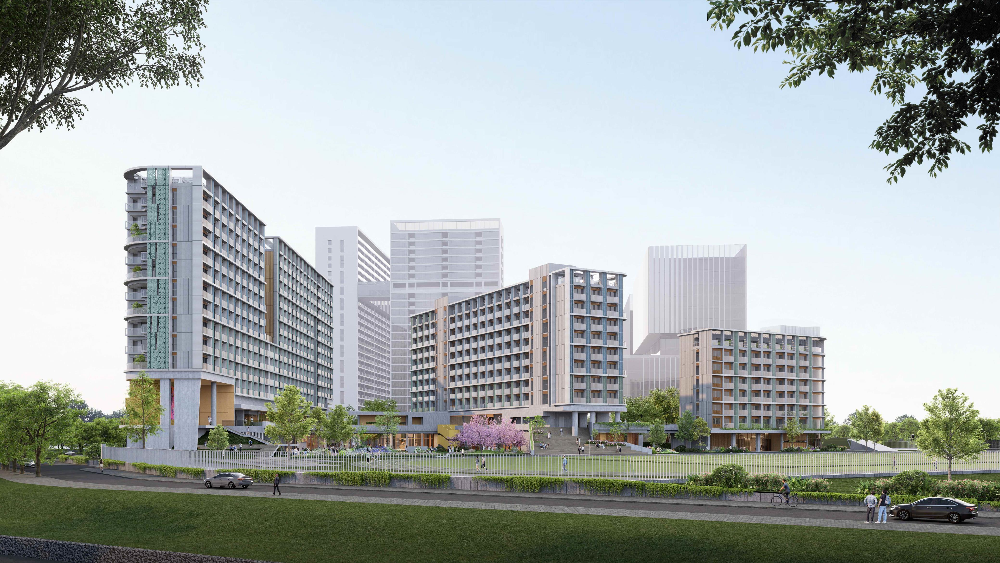 深圳医学科学院及深圳湾实验室永久场地一体化建设（一期）项目地块一正式开工